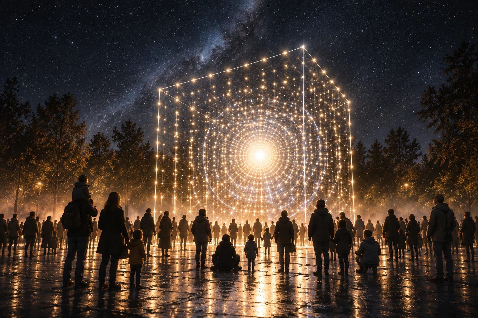 Cube of Wonder volumetric light concept